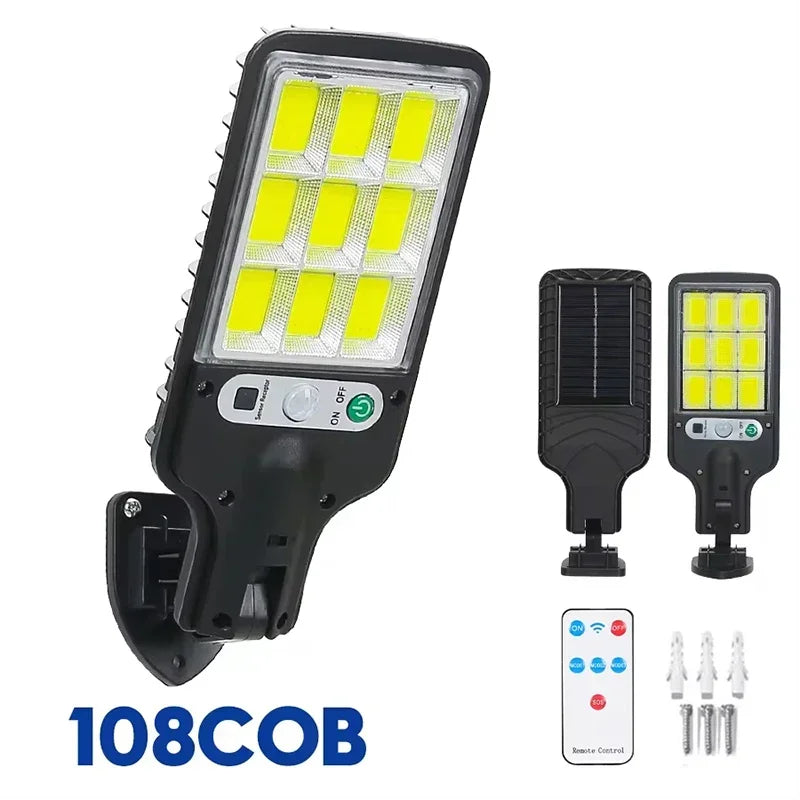 Luz Solar 15000LM 500㎡ con Sensor de Movimiento IP65 Resistente al Agua para Jardín, Calle y Pared (Copia)