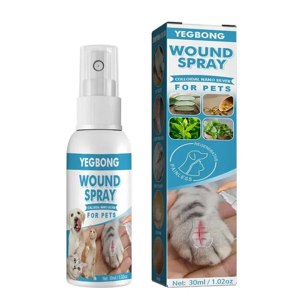 Spray Cuidado de Piel para Mascotas 30ml - Alivio del Picor para Perros y Gatos, Piel Sensible e Irritada